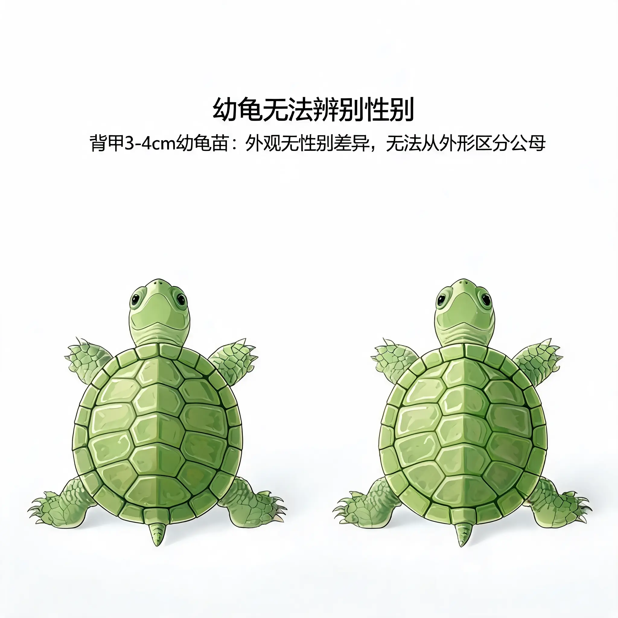 为什么幼龟难以辨别性别?